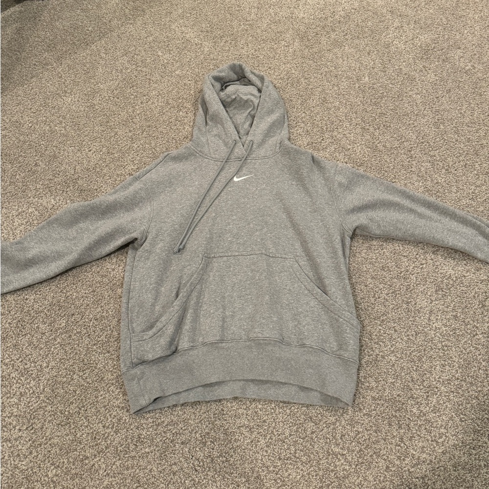 Grey Nike Women's Sportswear Over-Oversized Pullover Hoodie - Size XS